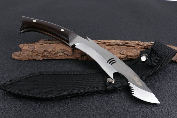 Big Shark 440 blade material straight tactical army knife machete UD405071
